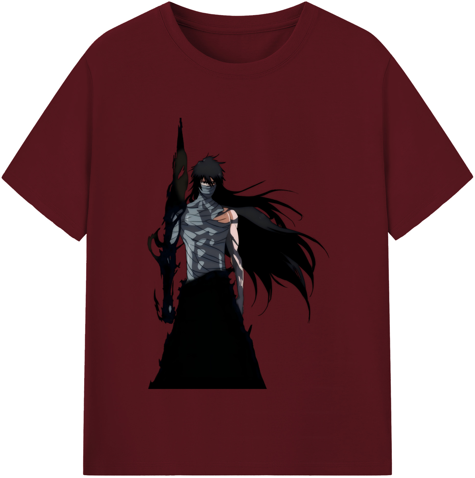 （画像用） ブリーチ 黒崎一護（くろさき いちご）BLEACH Kurosaki Ichigo 綿100％半袖Tシャツ（フロントプリント）